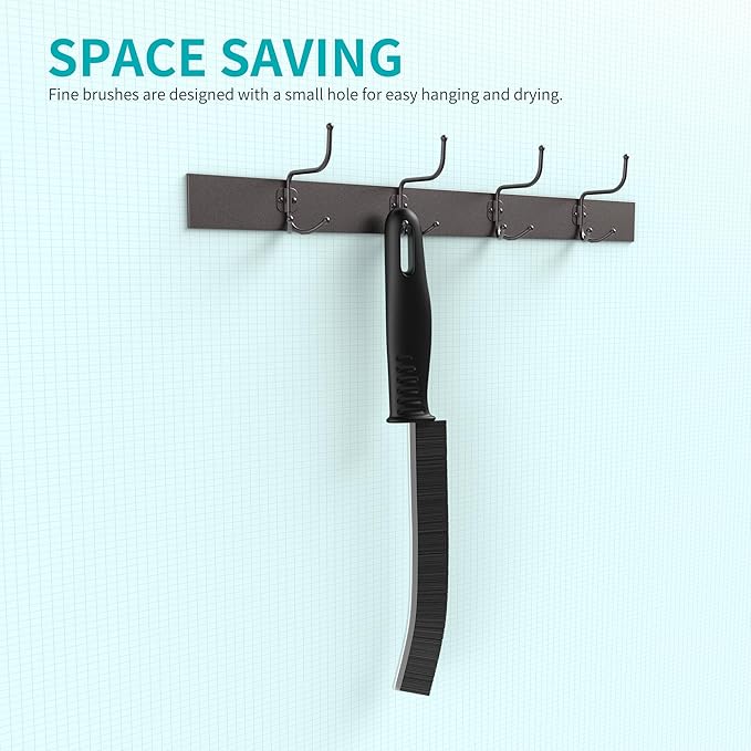 Hard Bristle Crevice Cleaning Brush for Household Use, Multifunctional Crevice Cleaning Tool, Home Essentials, Upgraded Gap Cleaning Brush for Bathroom, Kitchen, 6Pcs