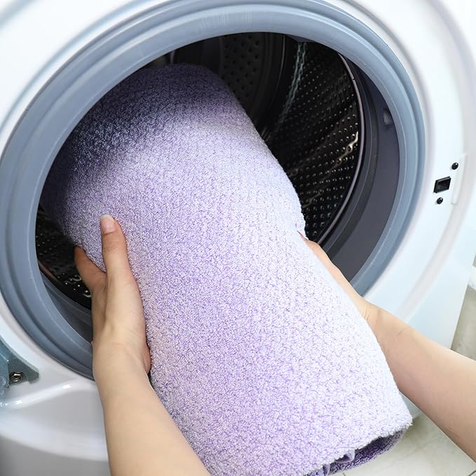 Everplush Diamond Collection 6-Piece Bath Sheet Set, Soft Plush Jacquard Luxury Bath Towels,Highly Absorbent & Fast-Drying Luxury Towels Sets for Bathroom,Shower, or Spa (Lavender, Bath Sheet 6PK)