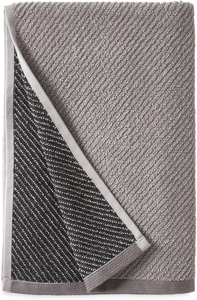 Wellbe 4-Piece Towel Set - Quick Dry, Absorbent, Soft, 2 Bath, 2 Hand, Grey