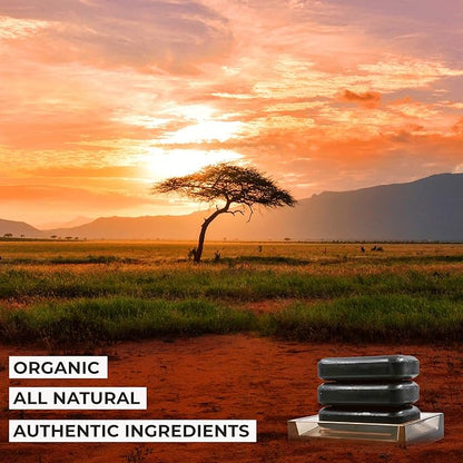 O NATURALS 3-Pack Organic Soap Bar 4oz each Set - 100% Vegan Cold Process Body Wash Scented Premium Essential Handmade Soap - Natural Soaps for Men Women, Face, Body - African Black