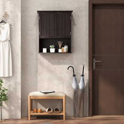 Safeplus 28" H x 23.5" W Wall Mount Medicine Cabinets with Adjustable Shelf and 2-Door for Bathroom Laundry Living Room