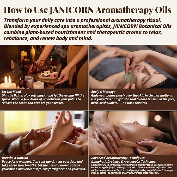 Frankincense & Lavender Aromatherapy Body & Massage Oil – Lightweight Hydration with a Warm Resinous-Floral Essential Oil Aroma for a Balanced Daily Use Experience, 1 fl oz / 30 ml