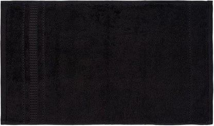 Melissa Linen, Bath Sheet, 100% Turkish Cotton Towel for Bathroom, Absorbent, Quick Dry, Durable and Soft Shower Towel, 35 in x 60 in Large, Spa and Hotel Quality, Jet Black