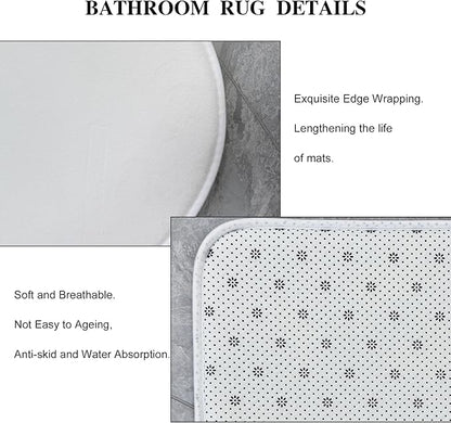 Cinbloo 4Pcs Black White Shower Curtain Set, Abstract Modern Ombre Grey Bathroom Curtain with Rug, Toilet Lid Cover, Bath Mat, Minimalist Marble Women Girls Ink Texture Shower Curtain with 12 Hooks