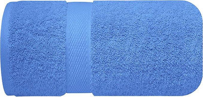 Infinitee Xclusives – Luxury Bath Sheets Towels – 1 Pack 600 GSM (35X70 Inches) – 100% Ring Spun Cotton Large Bath Towels for Bathroom (Eloquent Blue, Bath Sheets - Pack 1)