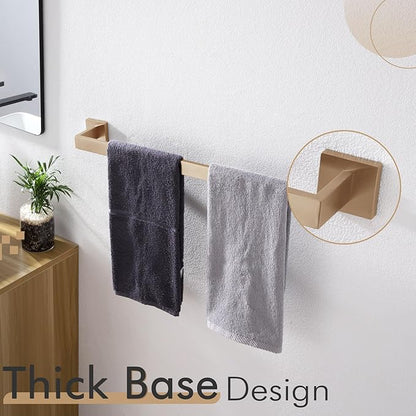 KOKOSIRI 24-Inch Towel Rack for Bathroom Kitchen Towel Bars Wall Mount SUS304 Stainless Steel Towels Holder, Champagne Bronze B4003CPG-L24
