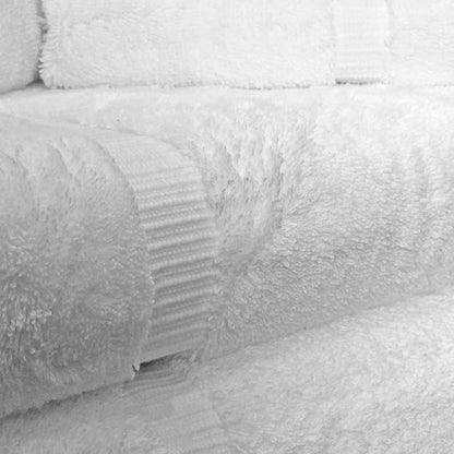 Towel Bazaar Premium Cotton Super Soft and Absorbent Turkish Towels (8-Piece Towel Set, White)
