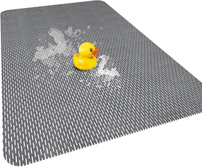Extra Large Non Slip Shower Mat - Yonala 47.2" x 31.5" Anti Slip Shower Mat for Inside Shower, Trimmable PVC Shower Floor Mat for Shower Stall, Bathroom, Tub, Quick Drying Matt