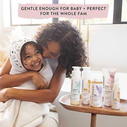 The Honest Company 2-in-1 Cleansing Shampoo Body Wash Gentle for Baby Naturally Derived Tear-free Hypoallergenic Citrus Vanilla Refresh 18 fl oz