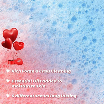 Valentines Bath Bombs for Women, 6PCS Valentines Gnomes Heart Bath Bombs Gift Set Essential Oil Bubble Bath，Body Relaxation Box for Her Wife Mom Friend, Stocking Stuffers