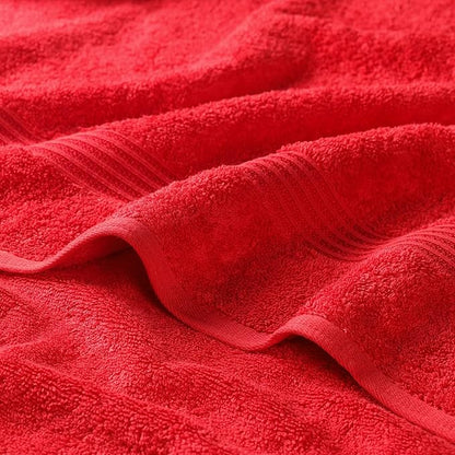 Superior Egyptian Cotton Bath Towel Set, Towels for Home Bathroom, Master, Guest Bath, Decor Essentials, Quick Dry, Absorbent, Large Body Towels, Spa, Hotel, Resort, Adult, Kids, Set of 4, Red