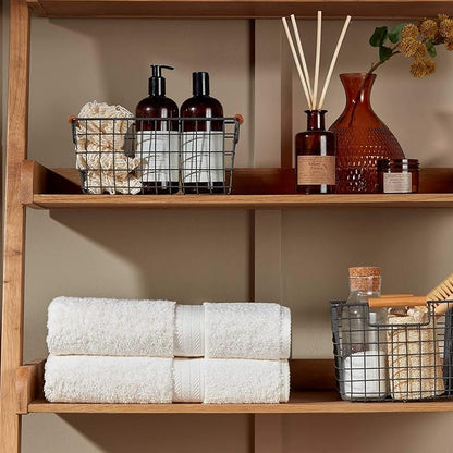 Christy Renaissance 6 Piece Cream Towel Set | 100% Egyptian Cotton | Luxury Bathroom Towels | Soft and Super Absorbent | 675 GSM | 2 Bath Sheet 2 Hand 2 Face | Parchment