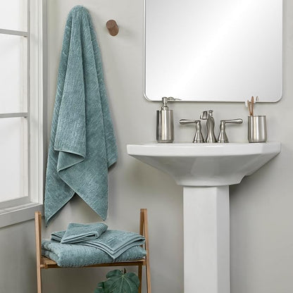 SKL Home CloudSoft Cotton Luxury 6 Pc Towel Set for Bath & Gift, Teal