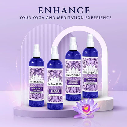 Orange & Frankincense Aromatherapy Spray - Pillow and Shower Aura Cleansing Mist for Relaxation & Positive Energy - Spiritual Gift for Meditation, Spiritual Vibrational Harmony, Tranquility. OM 4oz
