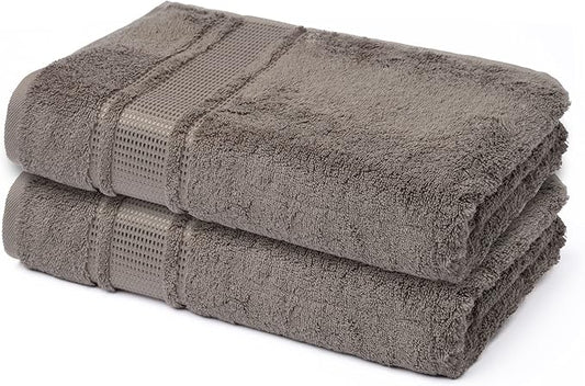 Melissa Linen, 2 Piece Hand Towel Set, 100% Turkish Cotton Face Hand Towels for Bathroom, 20 in x 35 in, Absorbent, Quick Dry, Durable and Soft, Spa and Hotel Quality, Mocha Brown