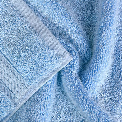 BLUENILEMILLS Premium Towel Collection, Egyptian Cotton Towels for Shower and Bathroom 2-Piece Bath Sheet Set, 34" x 68", Light Blue by Blue Nile Mills