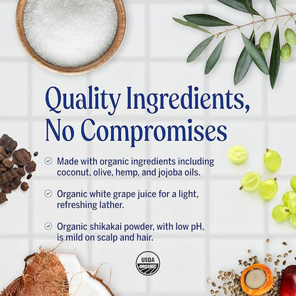Dr. Bronner's - Organic Sugar Soap (Lavender, 24 Ounce) - Made with Organic Oils, Sugar and Shikakai Powder, 4-in-1 Uses: Hands, Body, Face and Hair, Cleanses, Moisturizes and Nourishes, Vegan