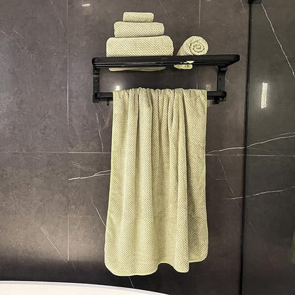 Extra Large Bath Towels Set for Bathroom 30x60 Inches Super Soft Light Weight Quick Dry Microfiber Shower Towels (Sage Green,6 Piece)