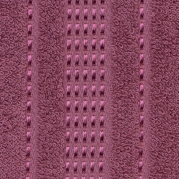 Melissa Linen, Fingertip Towels 4 Pack, 100% Turkish Cotton, Small Hand Towels for Body and Face, 12 x 18 in, Soft and Absorbent, Quick Dry, (Dark Reddish-Purple Fingertip Towels)