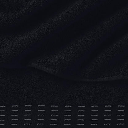 Cotton 2 Pack Oversized Bath Towel Set 28x55 inches, Large Bath Towels, Ultra Absorbant Compact Quickdry & Lightweight Towel, Ideal for Gym Travel Camp Pool - Black