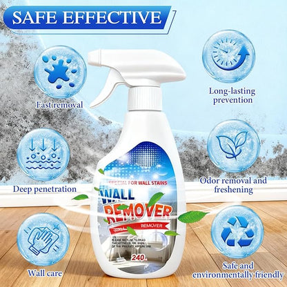 Highly Effective Removal Spray,Wall Cleaner Spray,Stain,Dust And Dirt Remover,Multi-Surface Cleaning Solution,for Wood,Tile,Fabric,Bathrooms,Kitchens - 8.12 Fl oz