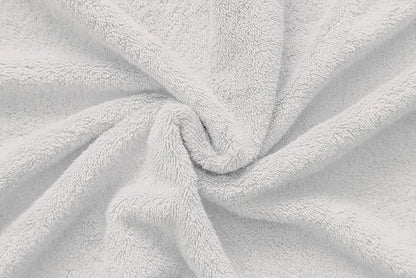 American Veteran Towel, 100% Cotton Turkish 6 Piece Towel Set, Luxury Towels Set of 6 for Bathroom Essentials, 2 Bath Towels 2 Hand Towels 2 Washcloths, Silver Grey