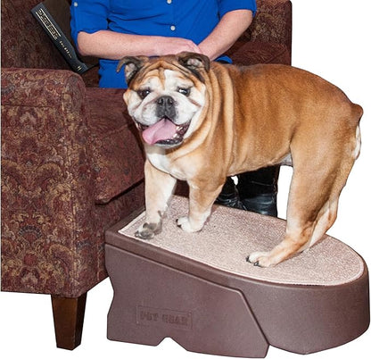 Pet Gear Stramp Stair and Ramp Combination for Dogs/Cats, Easy Step, Lightweight/Portable, Sturdy, Easy Assembly (No Tools Required) Espresso