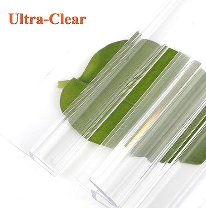 Frameless Shower Door Seal Strip 4 Pack x 39 Inch U for 3/8" Thick Glass Shower Door Side Seal Strip Bottom Seal Door Sweep Ultra Clear Polycarbonate, Stop Shower Leaks Create A Water Barrier