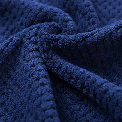 Extra Large Bath Towels Set for Bathroom 30x60 Inches Super Soft Light Weight Quick Dry Microfiber Shower Towels (Navy Blue, 6 Piece)