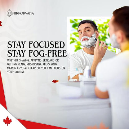 MIRRORVANA Anti Fog Spray for Shower Mirror (1 Bottle) - Maintains Fog Free Bathroom Shaving Mirrors for Men and Women - Long-Lasting Protection from Fogging for a Crystal Clear Reflection (7 ml)