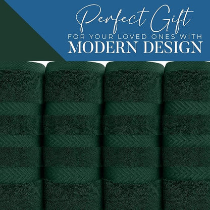 DAN RIVER 2 Pack Luxury Bath Sheets 35x70, 600 GSM, Soft & Quick Dry 100% Ring Spun Cotton Towels Ideal for Hotels, Spas, Gyms & Salons Extra Large, Hunter Green