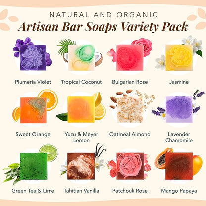 Saavy Naturals Artisan Soap Pack (12 Square Pack)