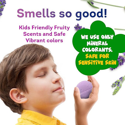 Made in USA Bath Bombs for Kids Surprise Toys Inside SEA Animals - 36 Ocean Toys Like Shark or Jellyfish | Natural Safe Bath Bombs Gift Set for Girls & Boys - Multicolored Organic Bubble Bath