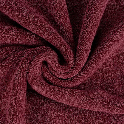 CASA COPENHAGEN Solitaire Mix 6 Pieces Towel Set- Navy + Burgundy, 600 GSM 2Bath Towel 2Hand Towel 2Washcloth, Designed in Denmark Made of Soft Egyptian Cotton for Bathroom, Kitchen & Shower