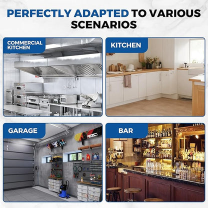 Profeeshaw Stainless Steel Shelf Wall Mounted Commercial Stainless Steel Shelves 8.6 * 16 Inch 44lb Heavy Duty Commercial Kitchen Shelf for Restaurant, Bar, Utility Room, Kitchen and Garage