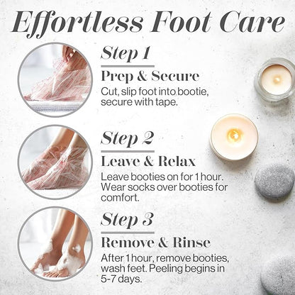 Baby Foot Original Exfoliation Foot Peel - For Rough Cracked, Dry Feet, Dead Skin Removal - Foot Peeling Mask for Baby Soft Feet - Spa Experience at Home & Gift Ideas - Lavender Scented