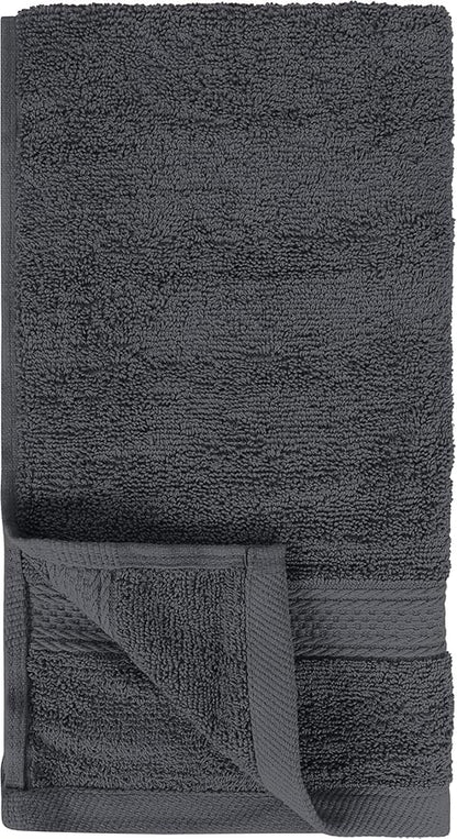 Utopia Towels 6 Pack Premium Hand Towels Set, 16 by 28 inches, 100% Ring Spun Cotton, Ultra Soft and Highly Absorbent 600GSM Towels for Bathroom, Gym, Shower, Hotel, and Spa, Grey