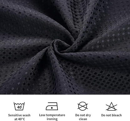 LaCyan 3 in 1 Waterproof Waffle Weave Shower Curtain and Clear Liner Set with 12 Stainless Steel Hooks Double Sided for Bathroom 72 Inches Heavy Duty Polyester Fabric Shower Curtains 72x84