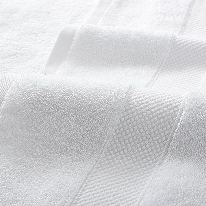 Aston & Arden Egyptian Bath Towels - Pack of 2 - Oversized Ultra Soft Thick & Absorbent, 100% Ringspun Egyptian Cotton Bathroom Towel for Spa, Hotel, 600 GSM, 30 x 54 in, White