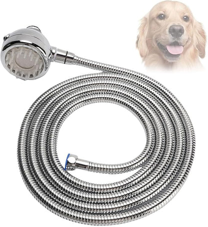 Fafeicy Dog Shower Attachment Set, ABS Pet Washing Sprayer with Hose and Adjustable Water Modes, for Easy Bathing and Grooming