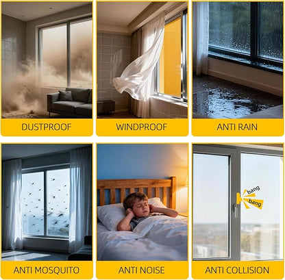 40FT Brush Weather Stripping Door Window Seal - Weather Strip Insulation for Door Frame & Window, Soundproofing Weather Stripping