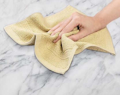 Utopia Towels 12 Pack Premium Wash Cloths Set, 12 by 12 Inches, 100% Cotton Ring Spun, Highly Absorbent and Soft Feel Essential Washcloths for Bathroom, Spa, Gym, and Face, Champagne