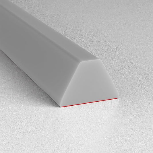 39 Inch Collapsible Shower Water Dam, Shower Threshold Water Dam Shower Barrier, Dry and Wet Separation Door Dam Water Stopper Kitchen Shower Threshold Silicon Water Blocker(Mini Trapezoid)