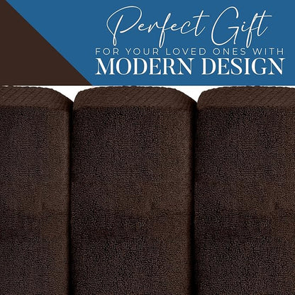 DAN RIVER Pack of 1 Bath Sheet 40x80 Inches, Oversized Bath Sheets Towels for Adults, Fluffy and Soft Plush Towels - Brown