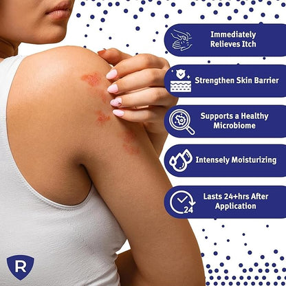 Eczema Relief Cream | Clinical-Strength Itch Relief & Dermatitis Treatment for Adults, Baby and Kids | Advanced Eczema Therapy and Skin Barrier Repair, Colloidal Oatmeal for Itchy Skin | 2 Fl Oz
