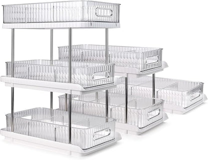 3-Tier Under Sink Organizer – Pull-Out Storage for Kitchen & Bathroom – Under Bathroom Sink Organizer, Under Sink Organizer Storage, Under Cabinet Storage Organizer