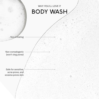 SEEN Body Wash, Fragrance Free - Non-Comedogenic & Non-Irritating Body Wash- Dermatologist-Developed - Safe for Sensitive, Eczema & Acne Prone Skin