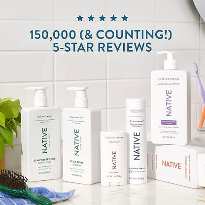 Native Body Lotion Contains Naturally Derived Plant-Based Moisturizers for Women and Men | Restores Dry Skin, Sea Salt & Cedar, 16.5 fl oz