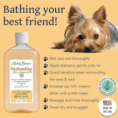Bobbi Panter Rejuvenating Dog Shampoo, Restores & Revitalizes Skin & Fur, Orange Citrus Scent - 30:1 Concentrated Formula, Made in The USA, Trusted by Professional Groomers, 14 oz. (Case of 12)