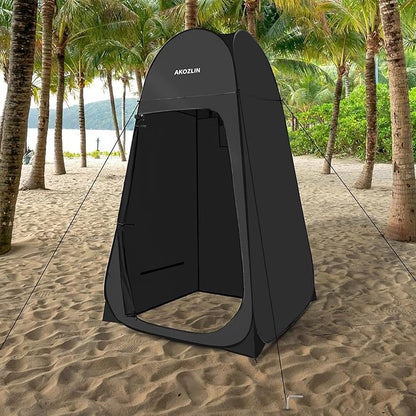 AKOZLIN Portable Pop Up Shower Tent Instant Privacy Dressing Changing Tent Outdoor Shower Room Camp Toilet Tent